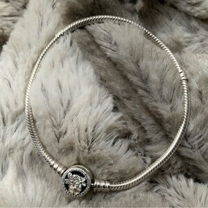 Authentic Pandora Cream Poetic Bloom Snake Chain Bracelet
